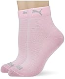 PUMA Damen Puma Women's Quarter (2 Pack) Socks, Rosa, 39-42 EU