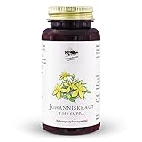 KRÄUTERHANDEL SANKT ANTON® - Johanniskraut Kapseln - 10,4 mg Hypericin - Hochdosiert (3.350 mg pro Kapsel) - Hypericin - Vitamin B6 und B12 - Deutsche Premium Qualität (150 Kapseln)