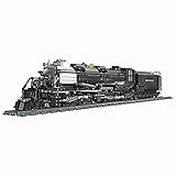 OKCELL 1608 Teile Dampflokomotive Modell Bauset, Technik Zug Eisenbahn Bausteine Modell, mit Schienenset, Klemmbausteine City Zug Compatibel mit Lego Technic, 78 x 7 x 11cm