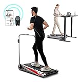 Laufband Klappbar für Zuhause Walking Büro Laufband Schreibtisch Running Machine Walkpad Elektrisch Klein Schreibtisch-Laufband Egofit Walker Plus M1T mit Neigung