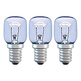 DGE 25W Blaues Glas Backofenlampe,Ofen Glühbirnen,E14 Kleine Edison Screw Base Wolframlicht,220-240V,2300K Warmweiß,Bis 300°C Hitzebeständiges,für Mikrowelle/Backofen/Kühlschrank,Dimmbar,3er Pack