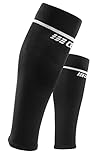 CEP - Essential Calf Sleeves Unisex | L | Black | Beinlinge mit Easy Pressure Technologie für Damen und Herren | Beinstulpen für Sport Made in Italy