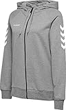 Hummel Damen Hmlgo Cotton Zip Hoodie Kapuzenpullover, Grey Melange, M EU