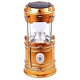 VGAGV Tragbare LED-Campinglampe, Wiederaufladbare Solar-Campinglampe Für Den Außenbereich, Geeignet Für Hurrikan, Notfall, Familie, Schuppen, Etc,2PCS,Gold