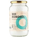 Bio Kokosöl CocoNativo - 1000mL (1L) - Bio Kokosfett, Kokosnussöl, Premium, Nativ, Kaltgepresst, Rohkostqualität, Rein (1000ml) - zum Kochen, Braten und Backen, für Haare und Haut