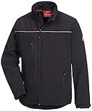 Nitras Motion Tex Light 7150 Softshelljacke - windfeste Jacke für die Arbeit - Schwarz - M