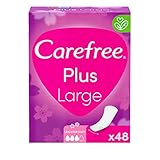 CareFree Slipeinlagen Plus Large mit leichtem Duft (48 Stück), super saugstark, um Flüssigkeiten sofort einzuschließen, Größe Large