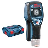 Bosch Professional 12V System Ortungsgerät D-tect 120 (ohne Akku, max. Ortungstiefe Kunststoffrohre/Holzunterkonstruktionen/spannungsführende Leitungen/Eisenmetalle: 60/38/60/120/120 mm, L-Boxx)