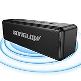 SONGLOW Bluetooth Lautsprecher 𝟯𝟬𝙒, Musikbox [𝙀𝙭𝙩𝙧𝙚 𝘽𝙖𝙨𝙨 & 𝙃𝙞𝙁𝙞 𝙎𝙩𝙚𝙧𝙚𝙤 𝙎𝙤𝙪𝙣𝙙], Wasserdicht Speaker, Bluetooth 5.0 Tragbarer Bluetooth Box Lautsprecher für Handy