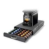 HiveNets Nespresso Kaffee Kapsel Halter Kapselständer Kapseln Schubladen von Eisen Organiser für 60 Stück