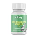 Vitabay Vitamin B12 Depot | Hochdosiert mit 1000 mcg | 120 vegane Lutschtabletten | Aktive Form Methylcobalamin | Laborgeprüft & hergestellt aus hochwertigen Rohstoffen