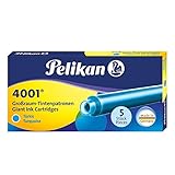 Pelikan 310656 Tintenpatronen 4001 GTP/5, 5-er Pack, türkis