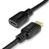 PerfectHD 4K HDMI Kabel - HDMI Verlängerung - Ultra HD 2160p - Verlängerungskabel 1 m - Full HD 1080p - schwarz - 6 Verschiedene Längen