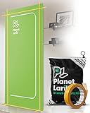 PLANET LARIK® Staubschutztür, Wiederverwendbar und nachhaltig mit extra starken Nähten, Hochwertige Staubschutztür mit Reißverschluss und doppelseitigem Klebeband, (220 x 110 cm)