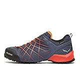 Salewa MS Wildfire Gore-TEX Herren Trekking- & Wanderhalbschuhe, Blau (Ombre Blue/Fluo Orange), 42 EU