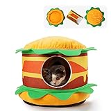 Mora Pets Katzenhöhle Kuschelhöhle Katze flauschig Katzen schlafplatz große Katzen katzenkörbchen katzenhöhle katzenhöhle Filz Höhlenbett Katzenbett 45 X 31CM Anti-Rutsch Boden