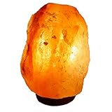 BOSALLA Salz Lampe von 2 kg bis 26 kg frei wählbar Kristall Lampen Salt Range Pakistan mit Spezial Leuchtmittel und Kabel in 120 cm WEIß (2-4 kg)