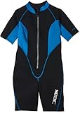 Seac Ciao Damen Kurzer Neoprenanzug, Schwarz Blau, 2XL