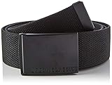 Urban Classics Unisex Coloured Buckle Canvas Belt Gürtel, Schwarz, L/XL