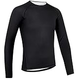 GripGrab Unisex Gripgrab Ride Thermo 1er und 3er Pack Winter Langarm Radsport Funktionsunterhemd Anti Geruch Fahrrad Unterw sche, Schwarz Langarm, L EU