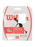 Wilson Badminton-Saite, Fierce CX, Multifilament, 10 Meter, Weiß, 0,72 mm Dicke, WRR943300