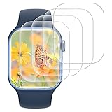 Agedate [4 Stück] Schutzglas für Panzerglas für Apple Watch 8/7 45mm Displayschutz, Schutzfolie Kompatible mit iWatch 8/7 45mm Display Glasschutz Folie aus Hartglas