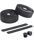 BBB Cycling Fahrrad Moutainbike Lenkerband Flexribbon Gel für Rennräder, BHT-14, Schwarz, 200 x 3 cm