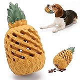 YUNXANIW Hunde Intelligenz Spielzeug Unzerstörbar Robust - Ananas-Form Naturkautschuk Zahnpflege Snack Ball Hundeball Unkaputtbar Hunde kauspielzeug - Kauspielzeug für Hunde - Futterball Snackball