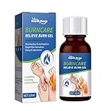 Generic Brandcreme Salbe, 10ml Transparente Brandsalbe, Nicht reizende Hydrogel-Pads, sichere Hautreparaturcreme für Haushalt, Reisen, Büro, Schule, Hotel und andere Orte