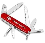 Victorinox Hiker Taschenmesser mit Gravur Testsieger I Geschenk für Männer I Geschenke zum Geburtstag I Vatertagsgeschenk Testsieger I Schweizer Taschenmesser personalisiert I 13 Funktionen…