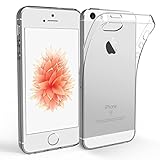 NEW'C Hülle für iPhone 5S/5/SE, [Ultra transparent Silikon Gel TPU Soft] Cover Case Schutzhülle Kratzfeste mit Schock Absorption und Anti Scratch kompatibel iPhone 5S/5/SE