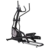 MAXXUS Crosstrainer CX 4.3f - Klappbar, TÜV, 24 kg Schwungmasse, 16 Widerstandsstufen, 12 Programme, Magnetbremse, 135 kg, LCD-Display, App, Tablet-Halterung - Ellipsentrainer für Zuhause, Heimtrainer