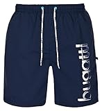 Bugatti - Herren Badeshort in Marineblau, türkis oder schwarz, Marineblau, XL