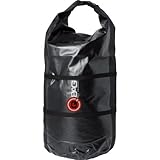 QBag Hecktasche Motorrad Motorradtasche Gepäckrolle wasserdicht 01, staubdicht, hochreißfest, Rollverschluss, variierbar, widerstandsfähig, inklusive Zwei Kompressionsgurte, Schwarz, 65 Liter