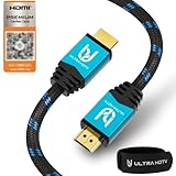 Ultra HDTV 4K HDMI-Kabel - 2 Meter High Speed HDMI 2.0b Kabel - Premium Zertifikat - 18 GBit/s - 4K@60Hz - Auflösung bis 4096x2160 - Knickschutz