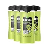 Axe 3-in-1 Duschgel & Shampoo Anti-Hangover XL für langanhaltende Frische und Duft dermatologisch getestet 400 ml 4 Stück