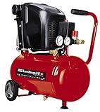 Einhell Kompressor TE-AC 230/24/8 (1500 W., max. 8 bar, 24 l-Tank, 230 l/min Ansaugleistung, Motordrehzahl 2850 min^-1, Druckminderer, 2 Manomete, Ölschmierung)