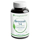 EnergyBalance Brokkoli Extrakt 60 Kapseln à 517mg mit je 30mg Sulforaphan - Mit Kapuzinerkresse - Hochdosiert & Vegan - Markenqualität aus der Schweiz