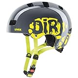 Uvex Kinder Fahrradhelm Kid 3,Grau (Dirtbike Gray-Lime),55-58 cm