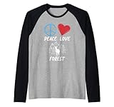 Peace Love Forest Adventure Wandern Wald Raglan