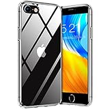 TORRAS Diamond Series für iPhone SE 2022 Hülle iPhone 7/8/SE 2020 Hülle (Vergilbungsfrei) Extrem Transparent iPhone SE Hülle Stoßfest Hard PC Back und Silikon Bumper Handyhülle iPhone 7/8/SE Case Klar