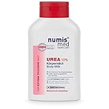 numis med Körpermilch mit 10% Urea - Hautberuhigende Bodylotion für extrem trockene, zu Juckreiz neigende Haut - vegane Hautpflege ohne Silikone, Parabene & Mineralöl - Lotion (1x 300 ml)