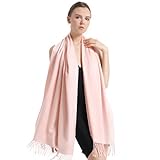 vimate Pashmina Tücher und Wickel, Damen Pink Soft Brautjungfer Schal Kaschmir Pashmina Schals für alle Jahreszeiten (DE-Baby Pink)