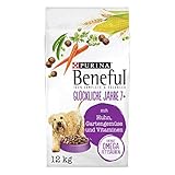 PURINA BENEFUL Glückliche Jahre 7+ Senior Hundefutter trocken, mit Huhn und Gartengemüse, 1er Pack (1 x 12kg)