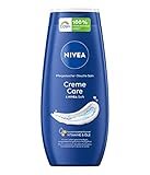 NIVEA Creme Care Pflegedusche (250 ml), Duschgel mit Vitaminen und wertvollen Ölen, feuchtigkeitsspendende Cremedusche mit mildem Duft für eine zarte Pflege