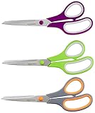 Amazon Basics Multipurpose, Comfort-Grip, PVD coated Stainless Steel Office Scissors