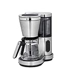 WMF Lumero Kaffeemaschine mit Glaskanne, Filterkaffee, 10 Tassen, Timerfunktion, Warmhalteplatte, abnehmbarer Wassertank, Touch-Display, Tropfstopp, Schwenkfilter, Abschaltautomatik, 1000 W