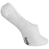 Bambus Füsslinge - Damen und Herren - Sneaker - Kurze Socken - 6 Paar (35-38, Weiß)