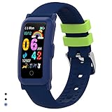 BingoFit Fitness Armband Uhr Kinder, Fitness Tracker Smartwatch mit Blutdruck Pulsmesser und Schlafmonitor, Wasserdicht Schrittzähler Kalorienzähler Aktivitätstracker für Kinder Mädchen Junge Teenager