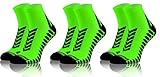 sesto senso Sport Socken Damen Herren 3 Paar Bunte Sportsocken Laufsocken 39-42 Grün